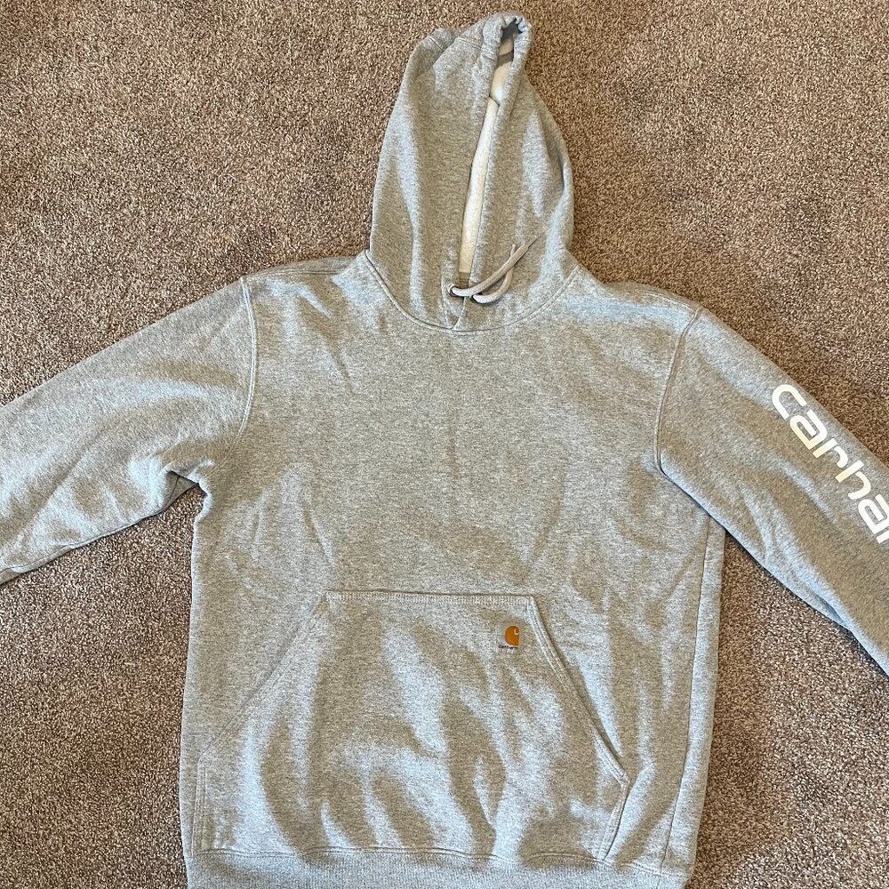 Carhartt Men's Sweatshirt Logo Sleeve | Gray | Size M